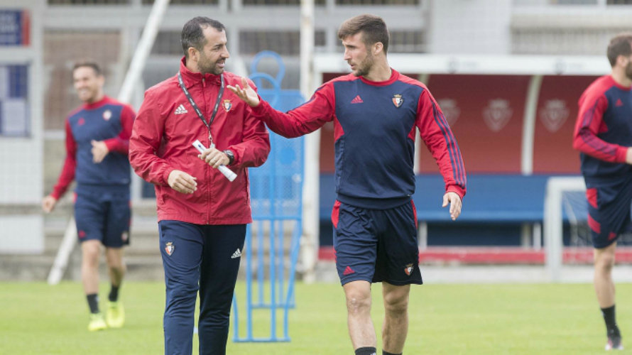 Diego Martínez y Oier Sanjurjo. CA Osasuna.