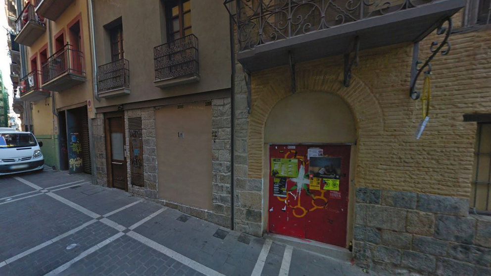 Imagen de la calle Carmen de Pamplona, donde prevé instlarse un comedor social municipal