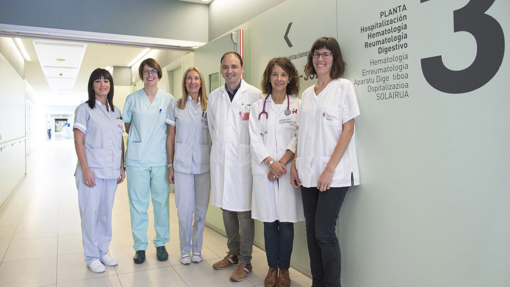 Los profesionales que integran la Unidad de Enfermedad Inflamatoria Intestinal del Complejo Hospitalario de Navarra CEDIDA