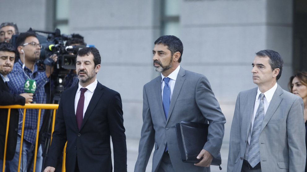 El mayor de los Mossos d'Esquadra, Josep Lluís Trapero, a su llegada a la Audiencia Nacional EFE