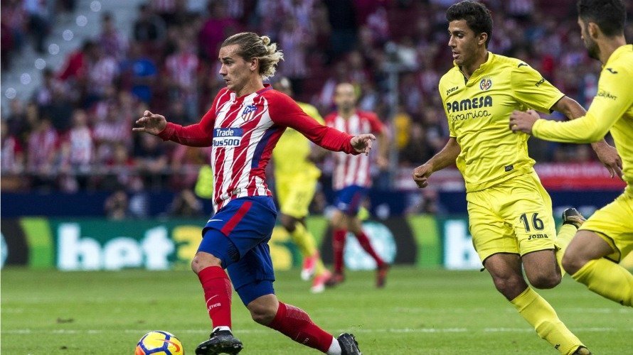 Partido Atlético - Villarreal. La Liga.