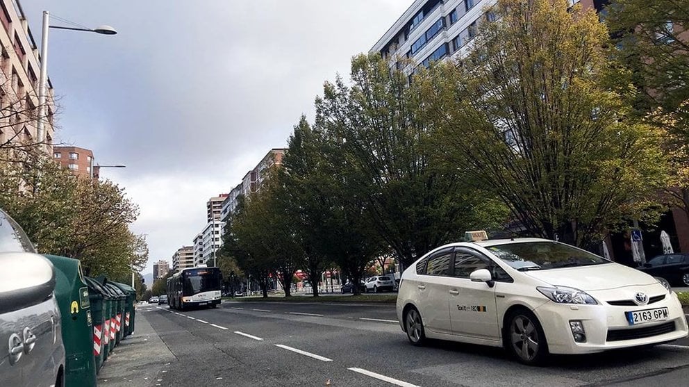 Avenida de Pío XII de Pamplona desde su tramo más próximo a la calle Iturrama. ARCHIVO. (2)