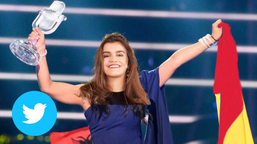 Fotomontaje de Amaia Romero, la pamplonesa de Operación Triunfo, representando a España en Eurovision TWITTER luismix81 1