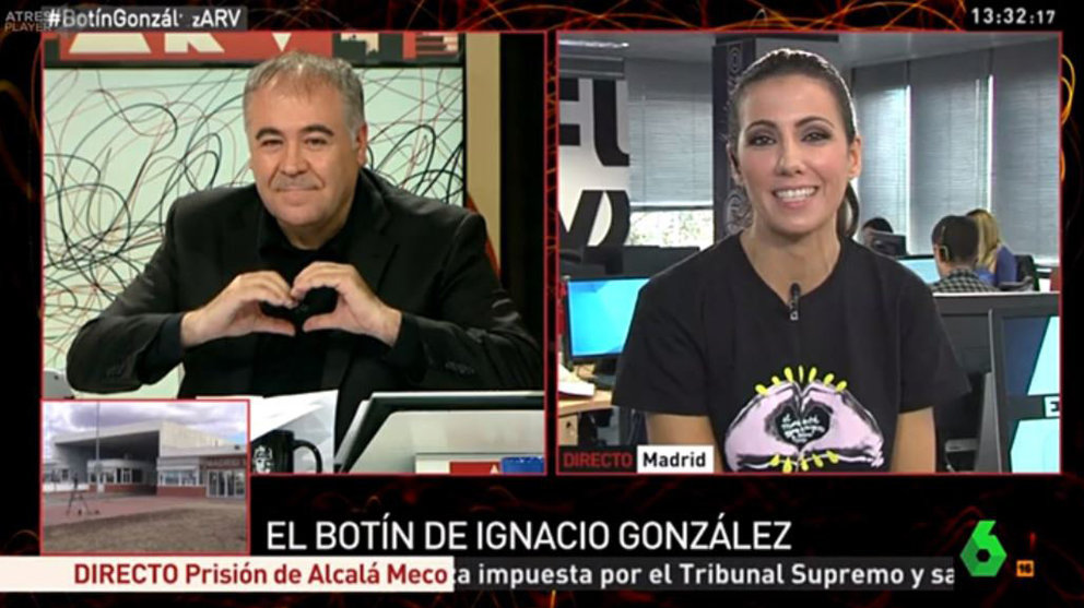 El gesto que el presentador Antonio García Ferreras ha realizado a su pareja y también presentadora de laSexta, Ana Pastor ATRESMEDIA
