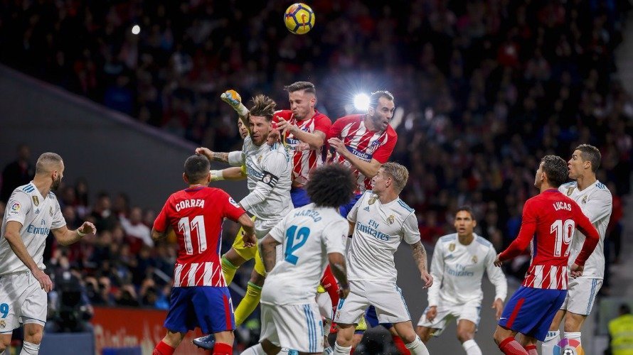 Partido Atlético - Real Madrid. la Liga.