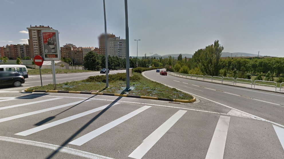 Imagen de un tramo de la Avenida Navarra en Pamplona