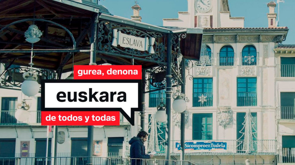 Una de las imágenes del vídeo promocional que ha lanzado el Gobierno foral para difundir que el euskera se habla en toda Navarra