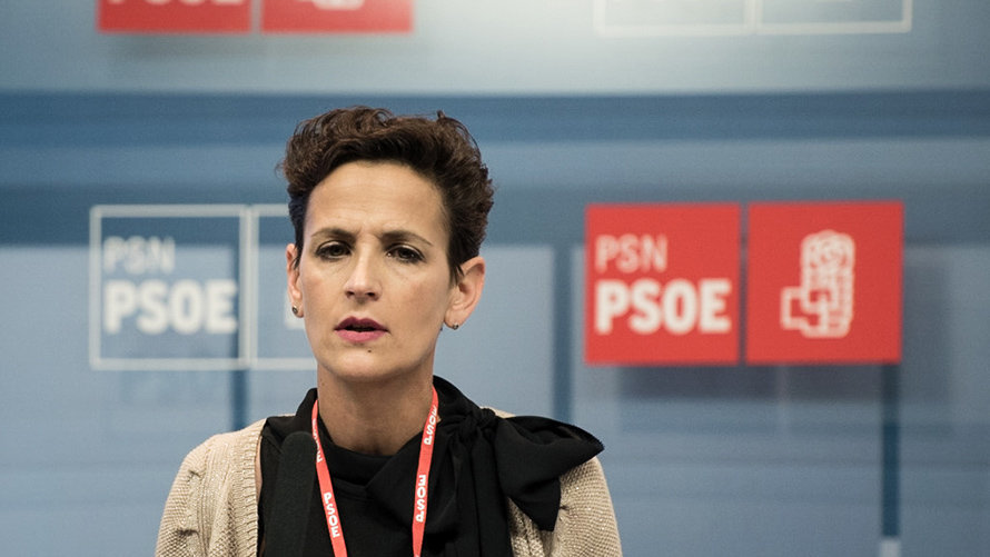 La secretaria general del PSN, María Chivite, interviene en el Comité Regional del PSN. MIGUEL OSÉS (1)