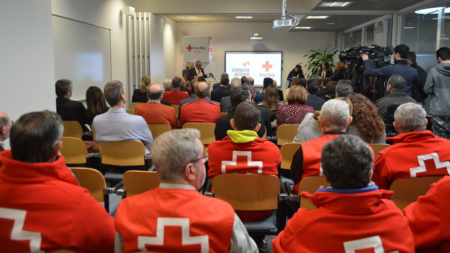 Acto de presentación de Espacio Activo, un nuevo recurso pionero de Cruz Roja Navarra el acto de presentación de Espacio Activo, un nuevo recurso pionero de Cruz Roja