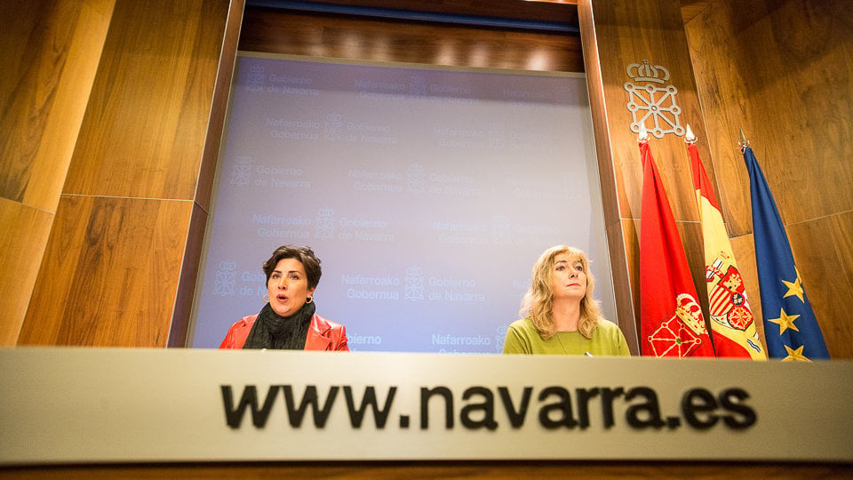 El Gobierno de Navarra informa de su sesión semanal con la presencia de María Solana y Ana Ollo (07). IÑIGO ALZUGARAY