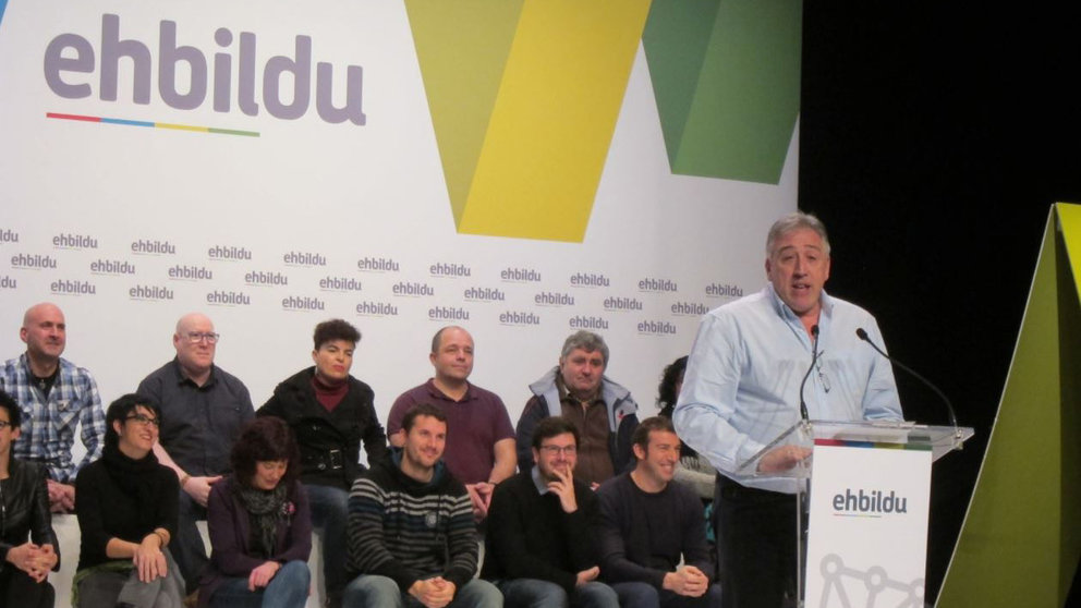 Joseba Asirón, alcalde de Pamplona, en el EH Bildu Gunea EUROPA PRESS