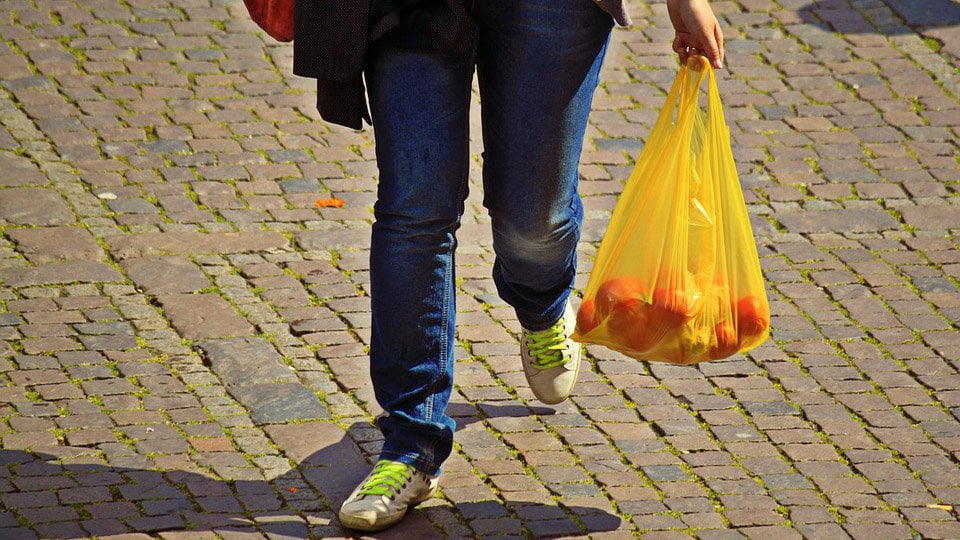 Imagen de una persona llevando una bolsa de la compra ARCHIVO