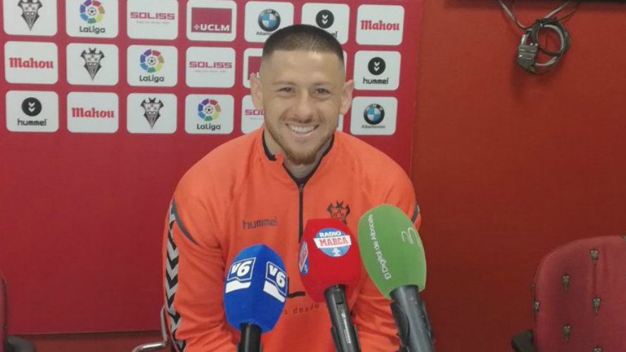 Javier Acuña en rueda de prensa. Web Albacete.