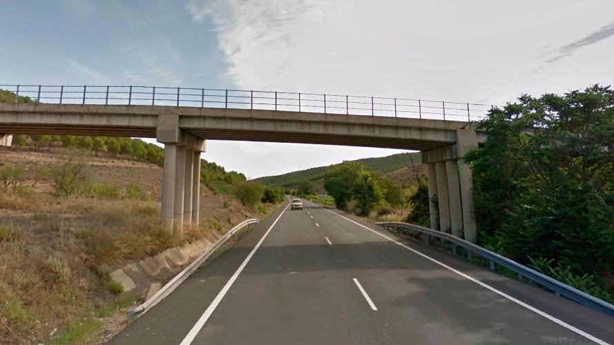 Lugar en el que ha ocurrido el accidente mortal de Valverde (La Rioja) GM