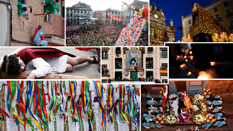 Algunos de los actos más representativos de la Semana Santa de la Comunidad foral de Navarra.