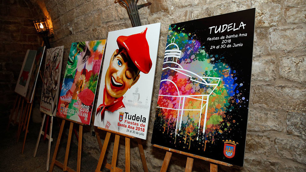 La selección del cartel de fiestas de Tudela 2018 entra en su elección final con seis finalistas. JESÚS MARQUINA