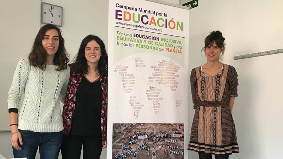 La Coalición Española de la Campaña Mundial por la Educación presenta su movilizaciones en Navarra IMAGEN CEDIDA