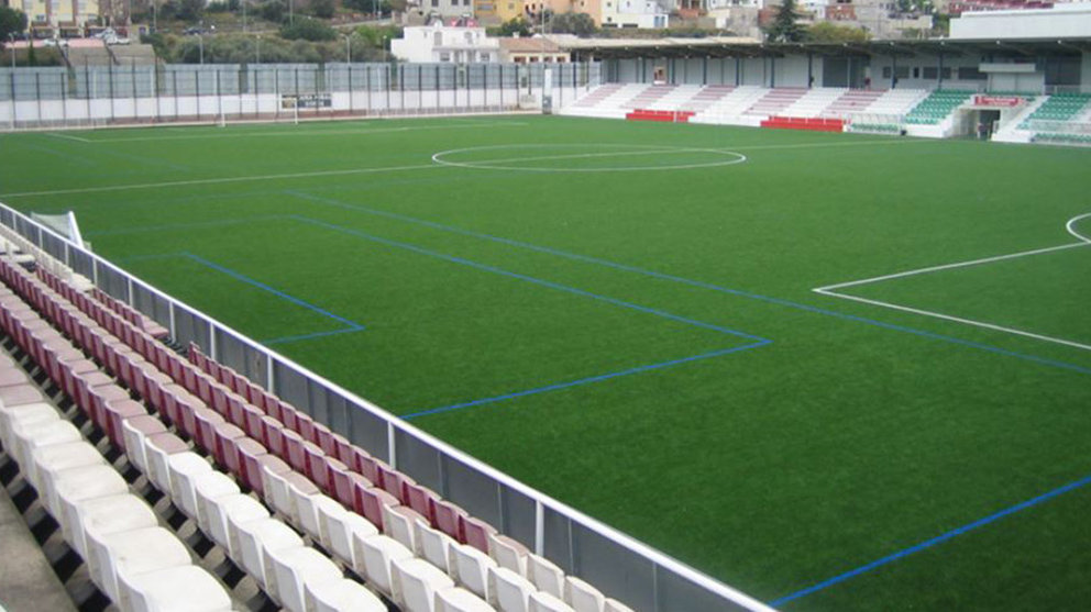 Estadio La Serratella del CD Onda, donde se suspendió el partido. AYUNTAMIENTO ONDA