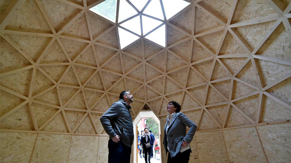 La cúpula inaugurada junto al huerto urbano del Rincón de Pellejerías AYUNTAMIENTO