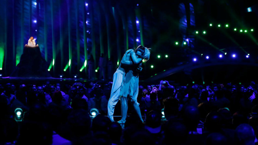Una de las imágenes de la actuación de Rusia en la segunda semifinal de Eurovisión THOMAS HANSES ESC
