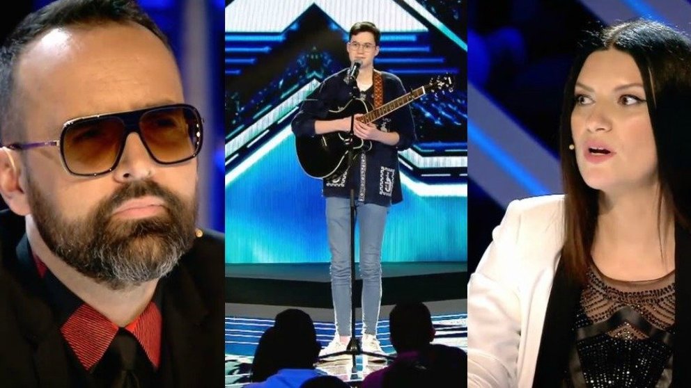 Risto Mejide y Laura Pausini, enfrentados en Factor X por la decisión de expulsar o mantener en el programa al cantante navarro Raúl Bobé TELECINCO