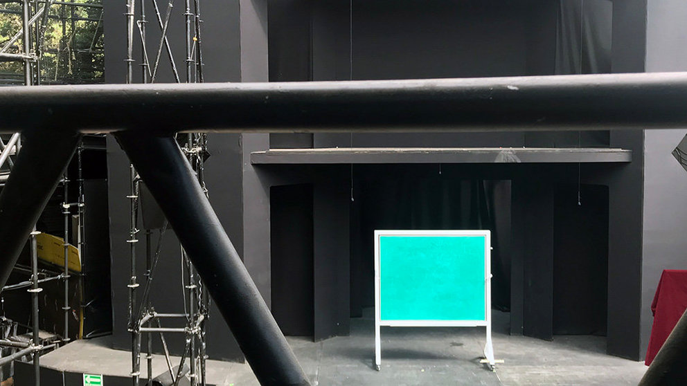 Teatro en la calle. Museo Rufino Tamayo, mayo de 2018. Con escenario para Romeo y Julieta. 