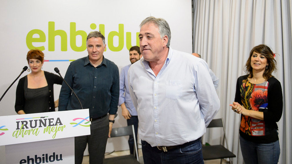 Eh Bildu presenta a Joseba Asirón como candidato a la alcaldía de Pamplona 2019. PABLO LASAOSA 06