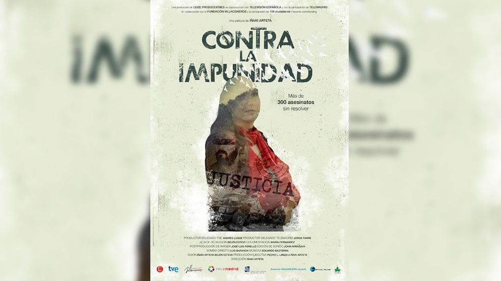 Cartel del documental de Iñaki Arteta titulado 'Contra la impunidad'