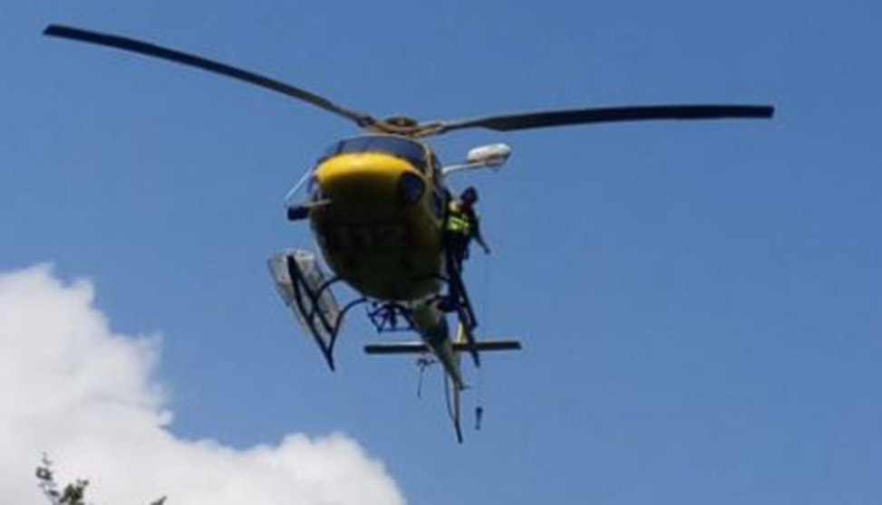 Rescate en helicóptero en Echalar (3) GUARDIA CIVIL
