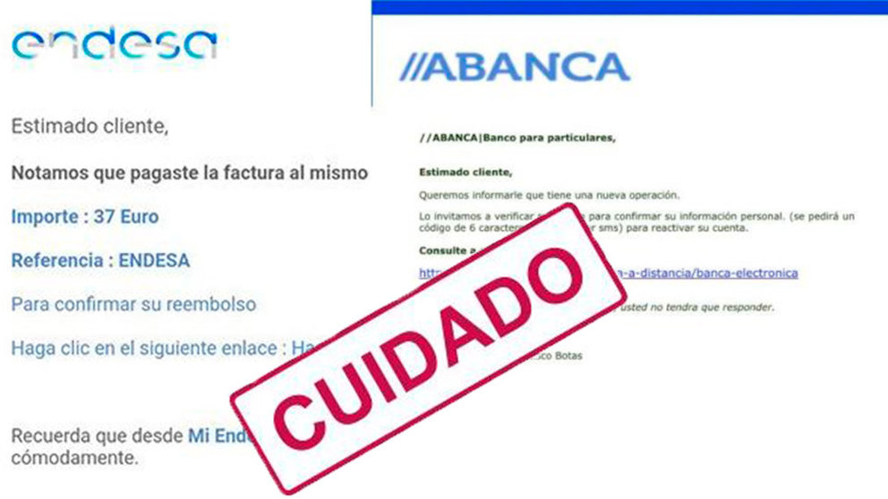 Montaje estafas entidades bancarias y compañías de suministros en Navarra