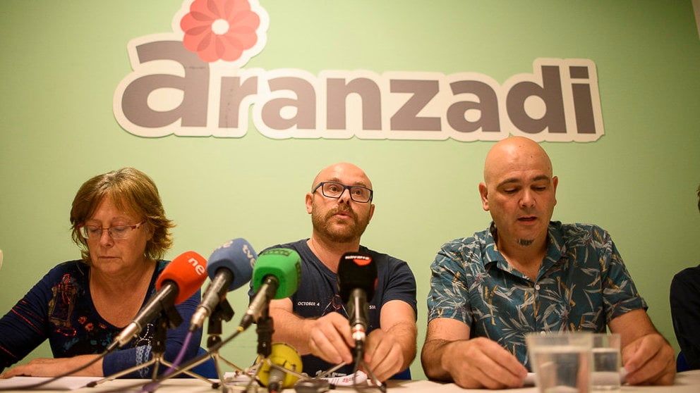  La Candidatura Ciudadana Aranzadi-Pamplona en Común en rueda de prensa. PABLO LASAOSA 02