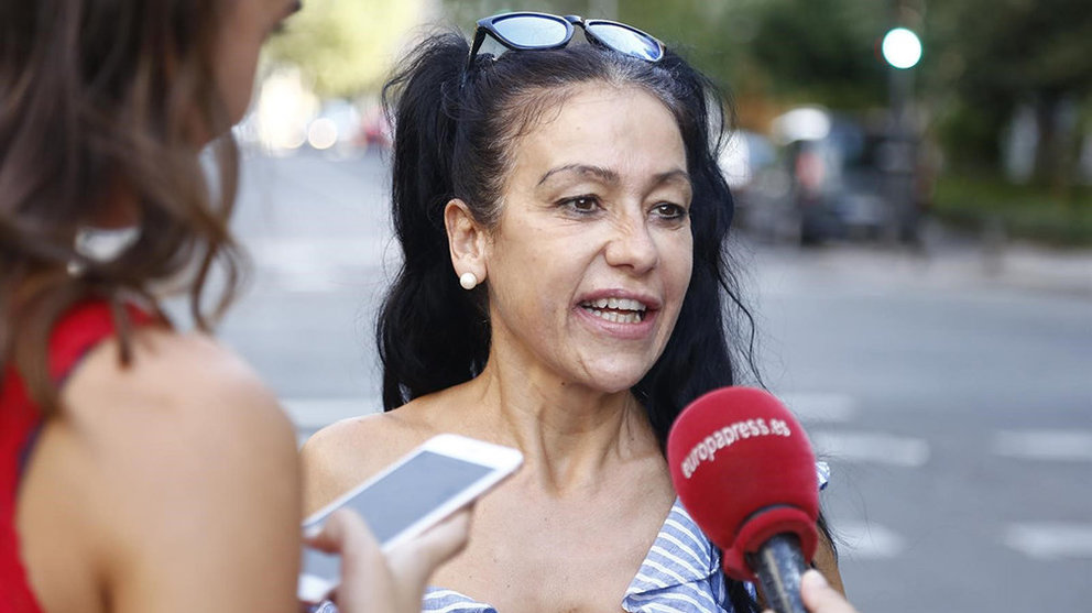 La pamplonesa Maite Galdeano atiende a los medios de comunicación EUROPA PRESS