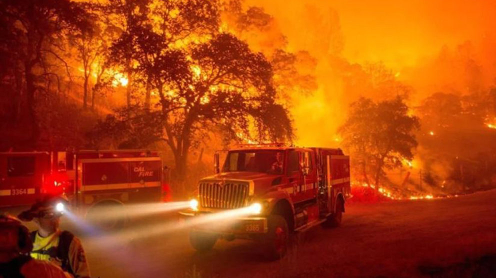 Imagen de archivo de un incendio sucedido en California EFE