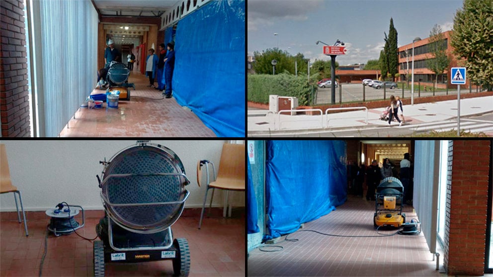 Imagen de las instalaciones de la oficina de empleo de Iturrondo, abiertas por parte del Gobierno foral sin haber finalizado las obras IMÁGENES CEDIDAS 1