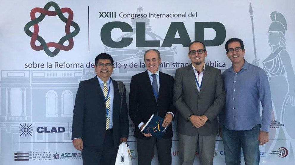 Directores de la Universidad Autónoma de Nuevo León, FUNDIBEQ, UNED de Tudela y profesor de ética de Monterrey CEDIDA
