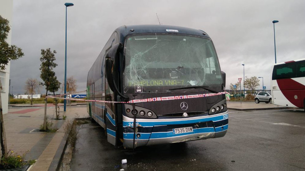 Autobús robado en Tafalla