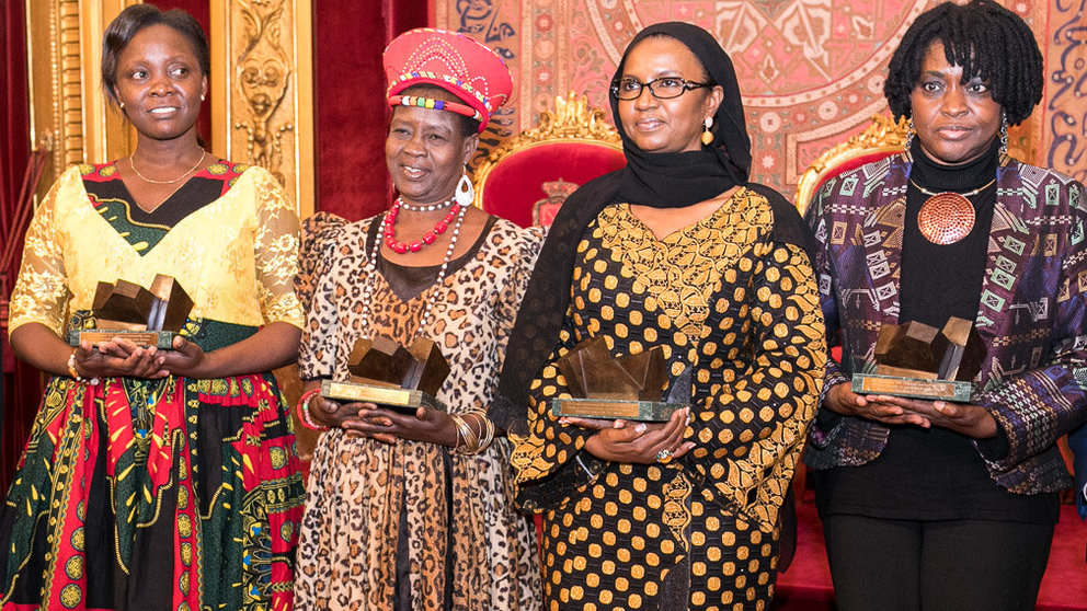 Entrega del 'XVI Premio Internacional Navarra a la Solidaridad', concedido a Theresa Kachindamoto, Hulo Guillabert, Victori Nyanjura y Oumou Sall-Seck (48). IÑIGO ALZUGARAY