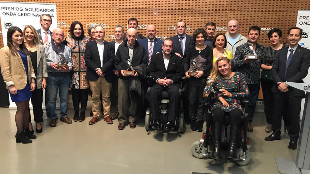 Los galardonados en los cuartos Premios Solidarios de Onda Cero CEDIDA