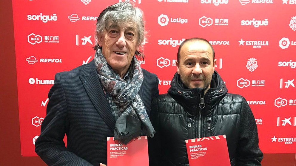 Martín Monreal y Alfredo Sánchez en el Nástic. Twitter Nastic de Tarragona.