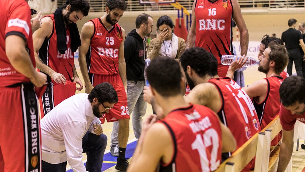 Partido de la liga LEB Plata de Baloncesto entre Basket Navarra y Marín Pontevedra (29). IÑIGO ALZUGARAY
