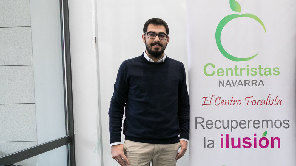 Javier López y Julen Sesma, candidatos dela Coalición de Centro Democrático-Centristas de Navarra (CCD) . IÑIGO ALZUGARAY (2)