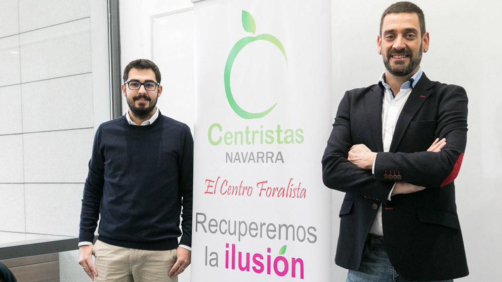 Javier López y Julen Sesma, candidatos dela Coalición de Centro Democrático-Centristas de Navarra (CCD) . IÑIGO ALZUGARAY (3)