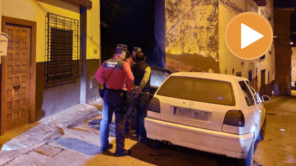 La Policía Foral detiene en Lodosa al conductor fugado de un control de tráfico en Mendavia tras una persecución de varios kilómetros POLICÍA FORAL2