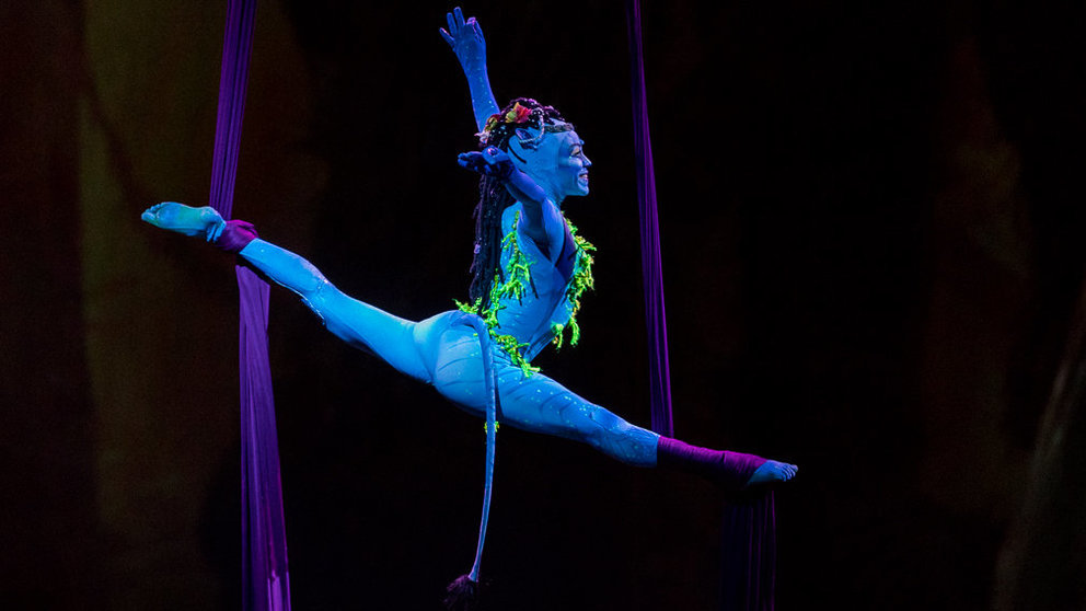 Espectáculo 'Toruk, el primer vuelo' de Cirque du Soleil en el Pabellón Navarra Arena de Pamplona (66). IÑIGO ALZUGARAY