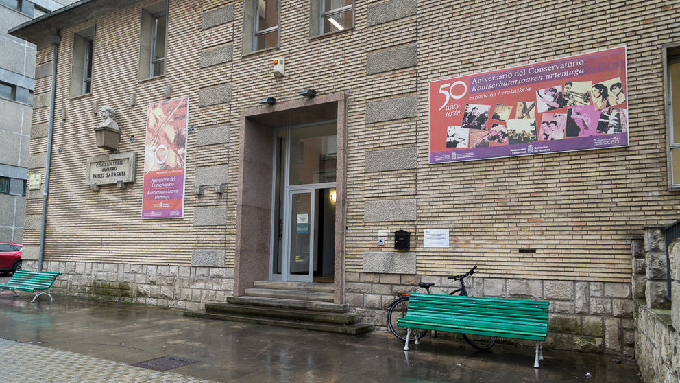 La Comisión de Presidencia del Ayuntamiento de Pamplona visita el edificio del antiguo Conservatorio Pablo Sarasate que acogerá la Casa de las Mujeres (17). IÑIGO ALZUGARAY