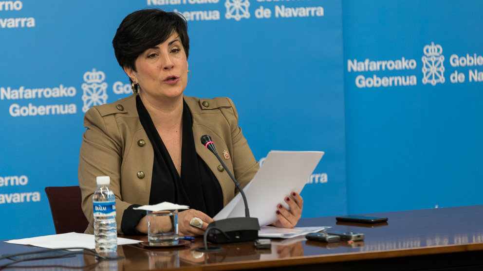 María Solana informa de los principales asuntos tratados en la sesión de Gobierno de Navarra (09). IÑIGO ALZUGARAY