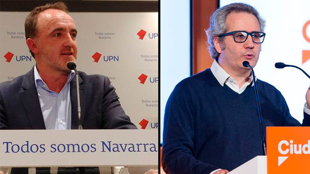 Javier Esparza (UPN) y Carlos Pérez-Nievas (Ciudadanos)