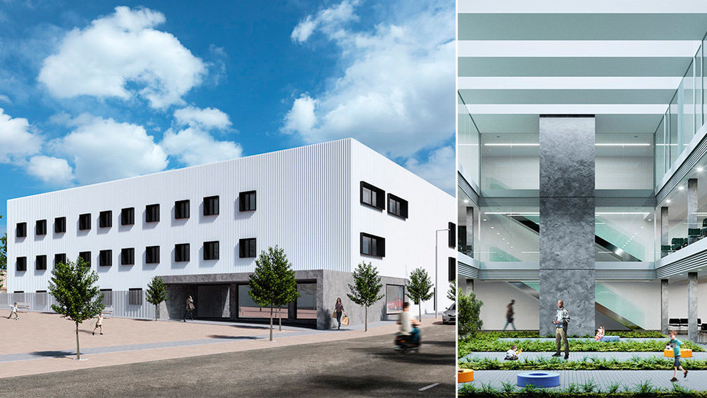 El nuevo centro de salud de Lezkairu que se construirá en los próximos años en Pamplona. GOBIERNO DE NAVARRA