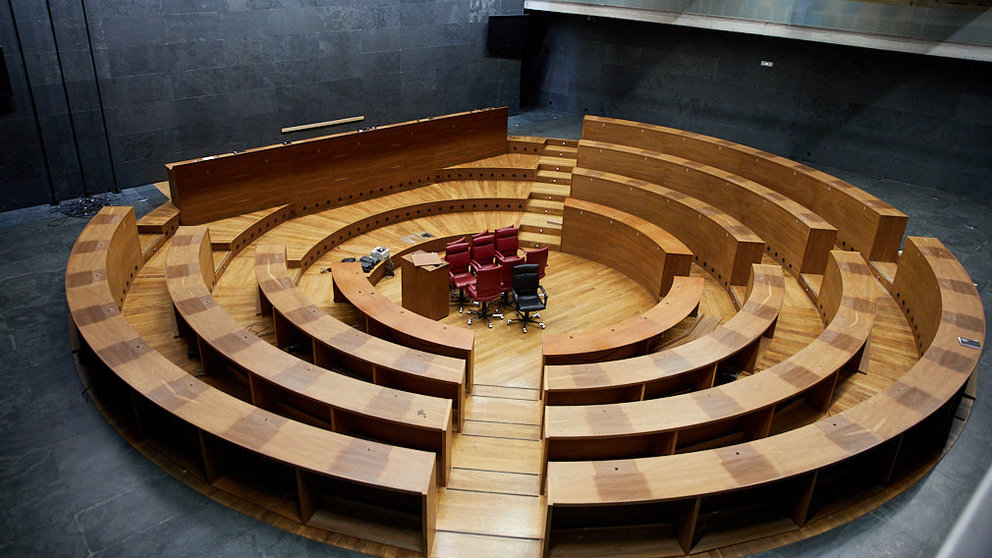 La presidenta del Parlamento de Navarra, Ainhoa Aznárez, realiza balance de la IX Legislatura (17). IÑIGO ALZUGARAY