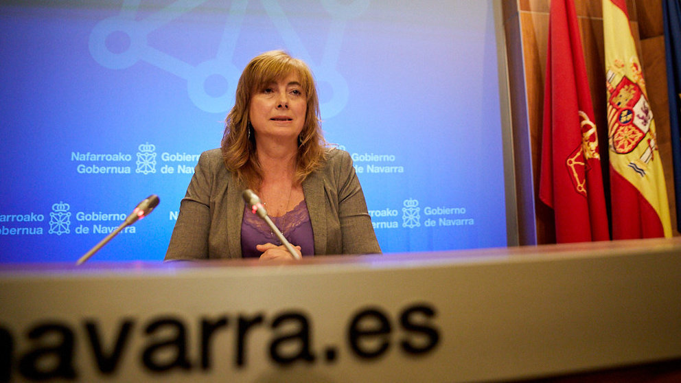 Ana Ollo informa de los principales asuntos tratados en la Sesión de Gobierno de Navarra (02). IÑIGO ALZUGARAY